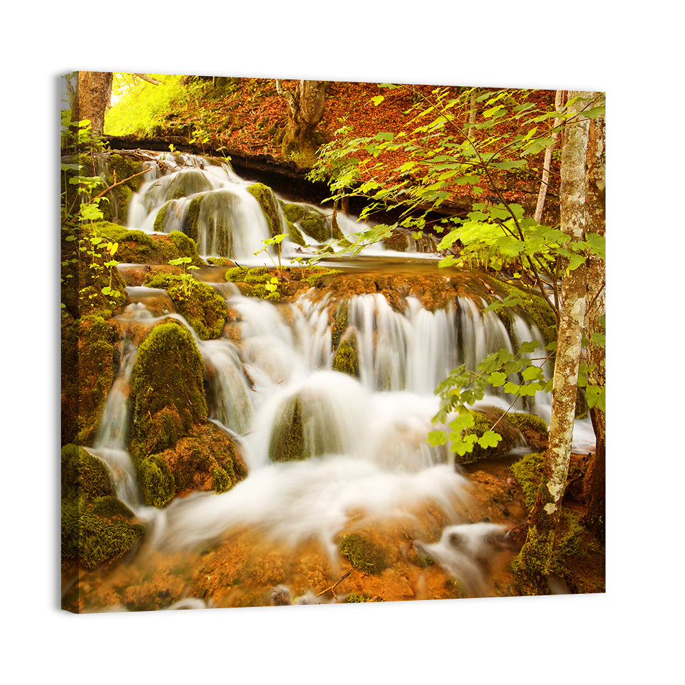 Plitvice Autumn Stream Wall Art