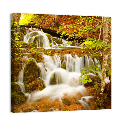Plitvice Autumn Stream Wall Art