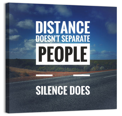 Silence Separates People Wall Art