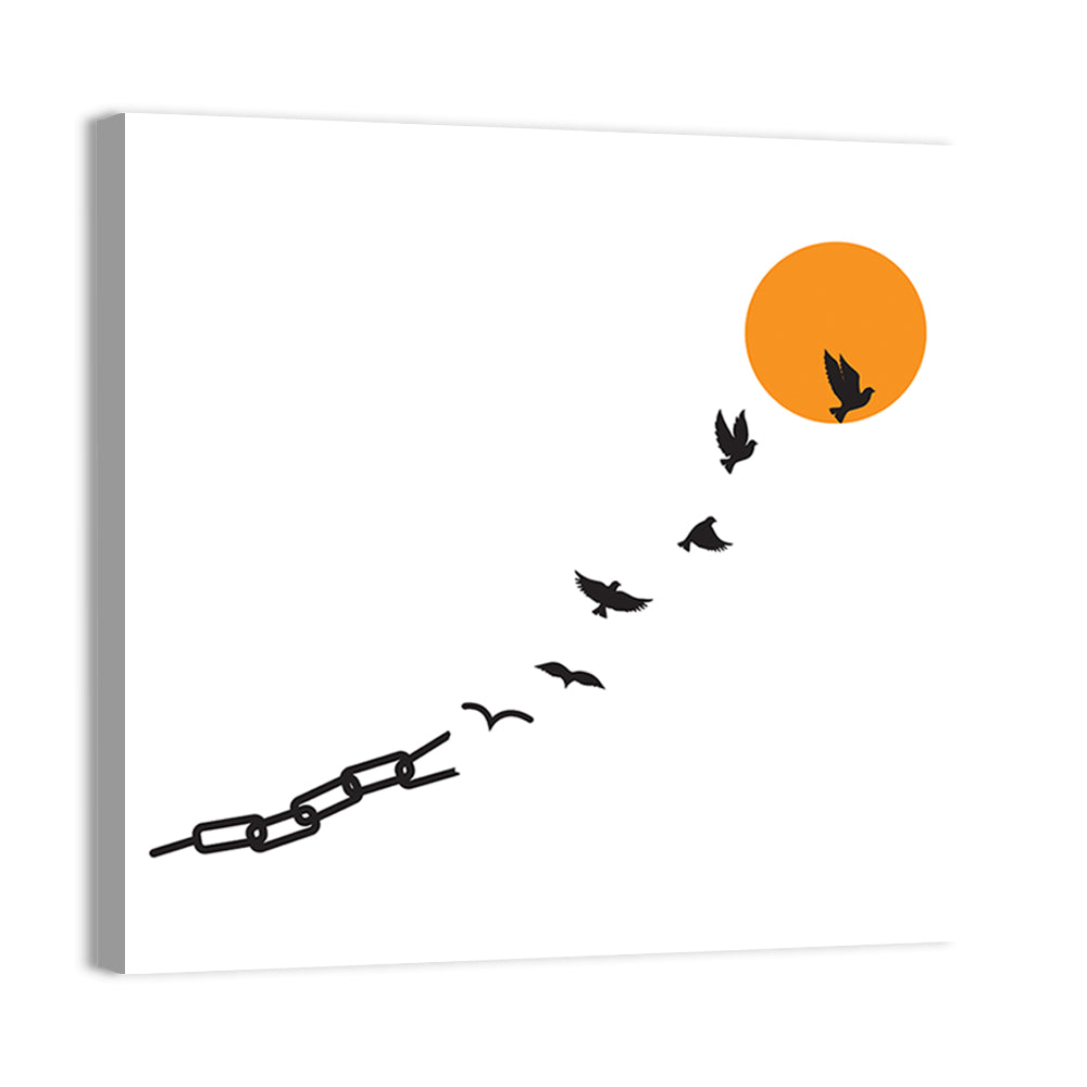 Broken Chain and Rising Sun Wall Art