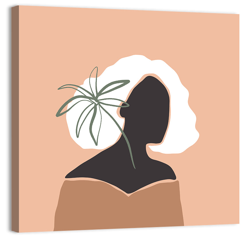 Modern Woman Silhouette Wall Art