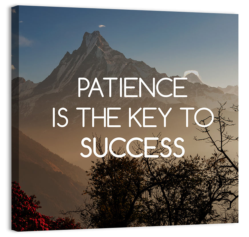 Patience Is the Key to Success Wall Art