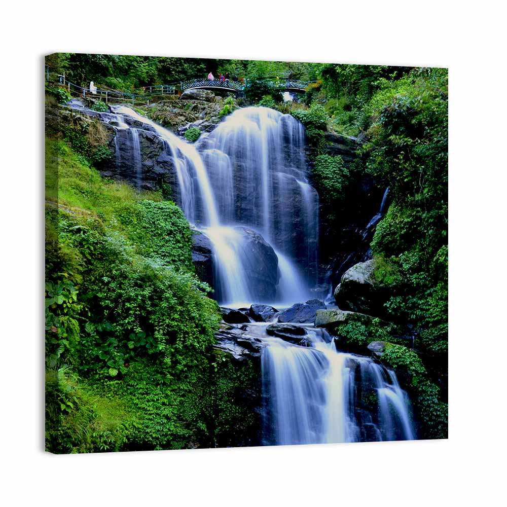 Tiered Waterfall in West Bengal Wall Art