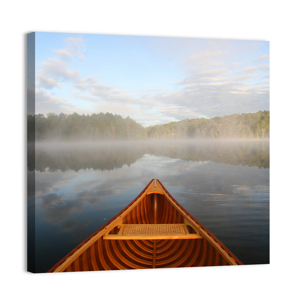 Cedar Canoe on Lake Ontario Wall Art