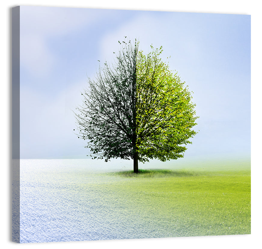 Winter to Spring Tree Wall Art