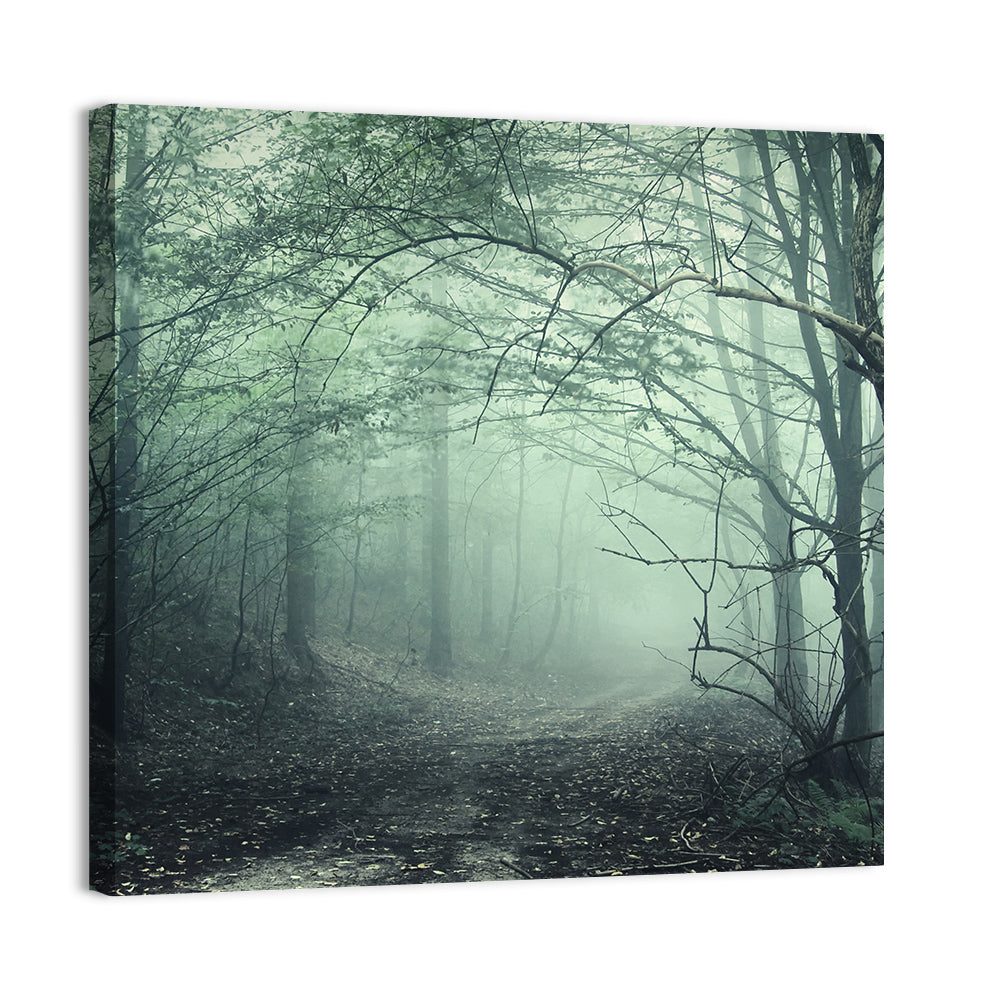 Misty Forest Path Wall Art