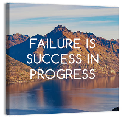 Failure Is Success in Progress Wall Art