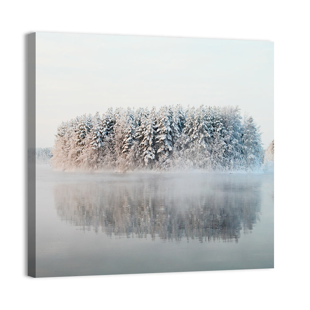 Misty Karelia Lake Wall Art