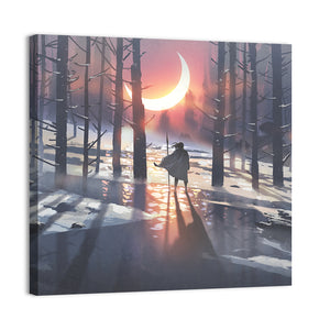 Winter Forest Journey Wall Art