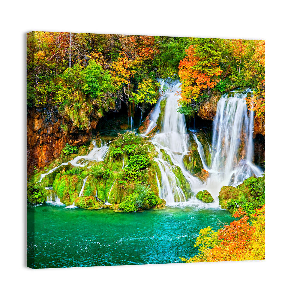 Plitvička Jezera Autumn Falls Wall Art