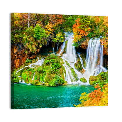 Plitvička Jezera Autumn Falls Wall Art