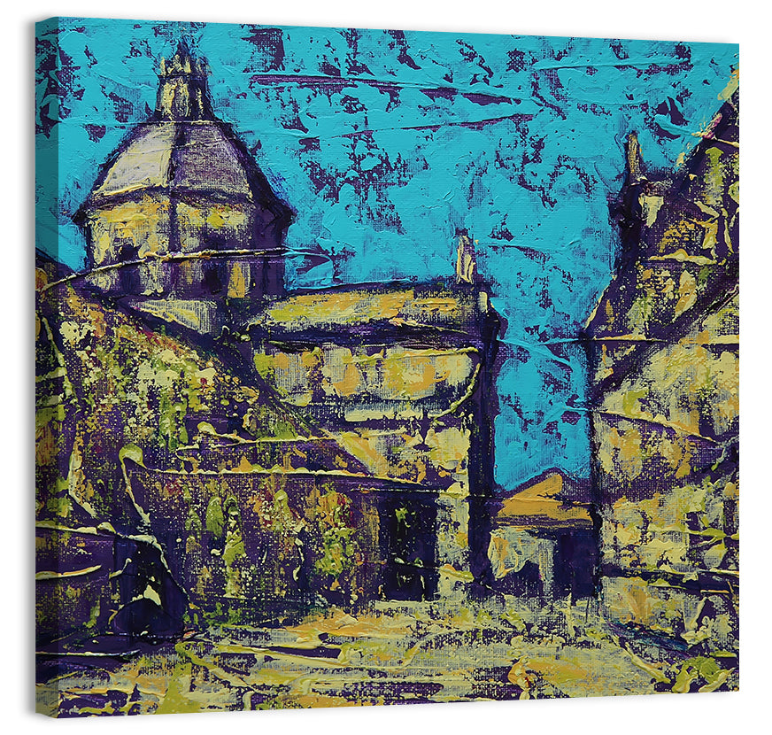 Las Agustinas Alleyway Abstraction Wall Art