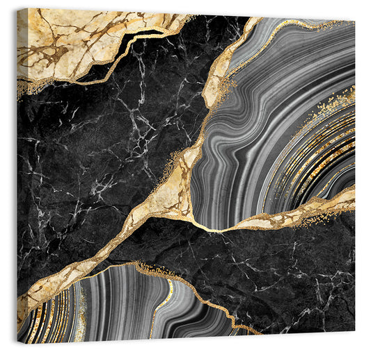 Gold River Abstract Wall Art