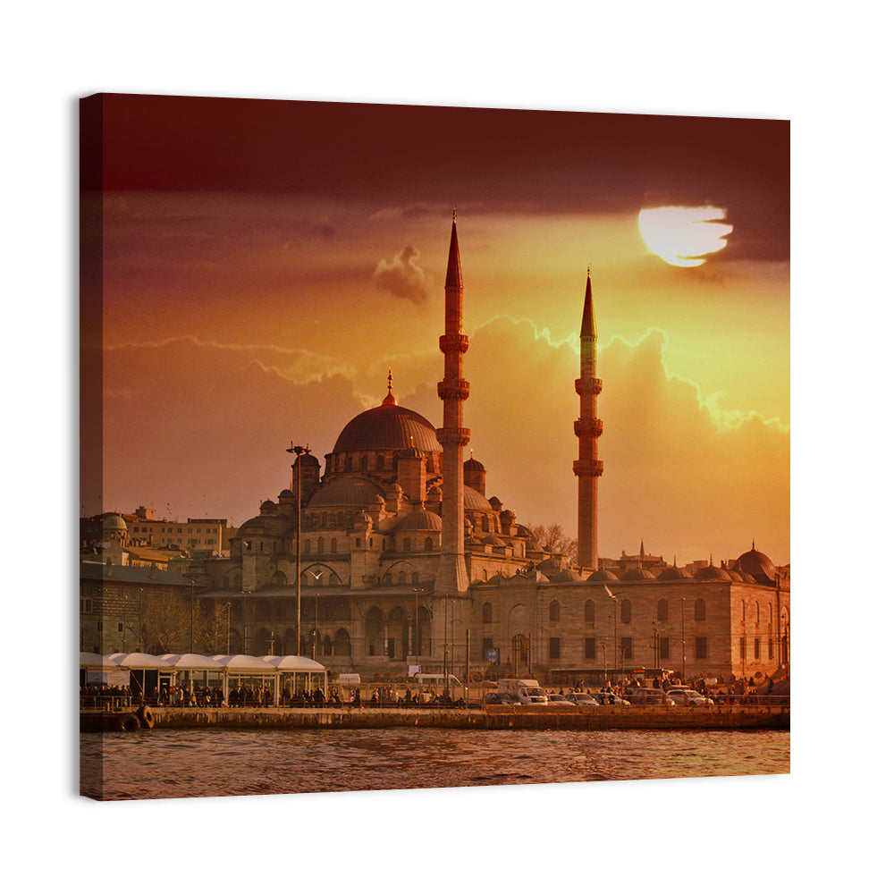 Yeni Cami Golden Hour Wall Art