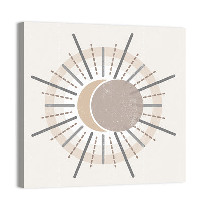 Sun Print Boho Minimalist II Wall Art