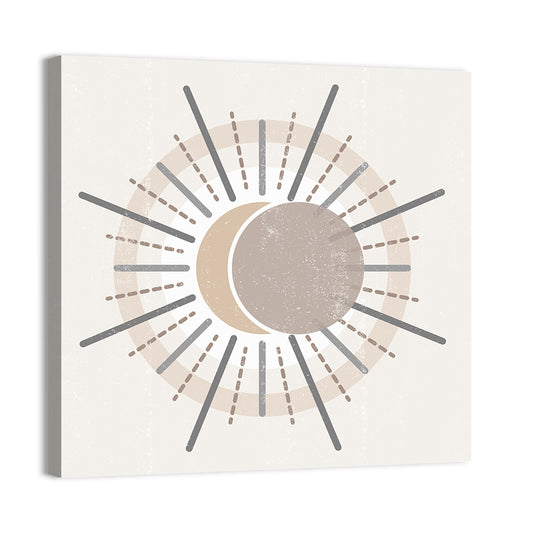 Sun Print Boho Minimalist II Wall Art