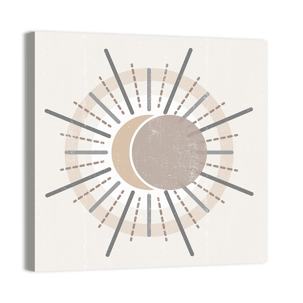 Sun Print Boho Minimalist II Wall Art