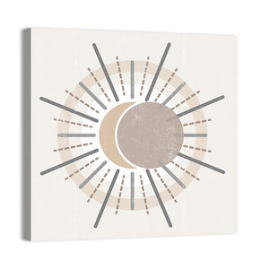 Sun Print Boho Minimalist II Wall Art