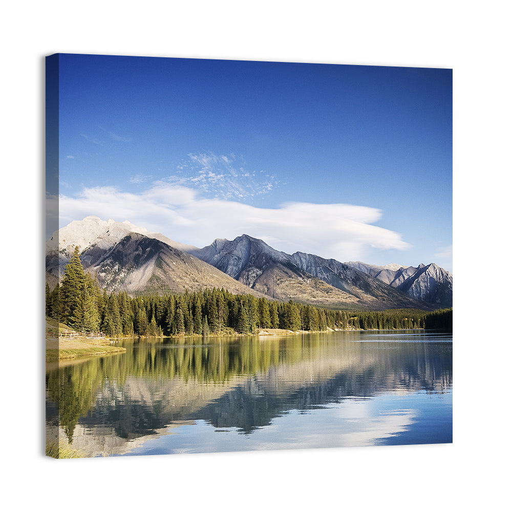 Minnewanka Lake Reflection Wall Art