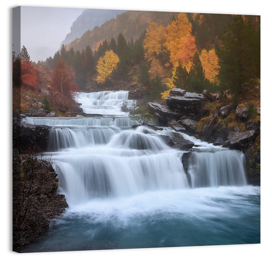 Huesca Cascading Waterfalls Wall Art