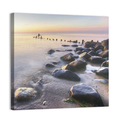 Michigan Shoreline Pilings Wall Art