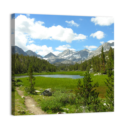 Sierra Nevada Trail to Snow Capped Peaks Wall Art
