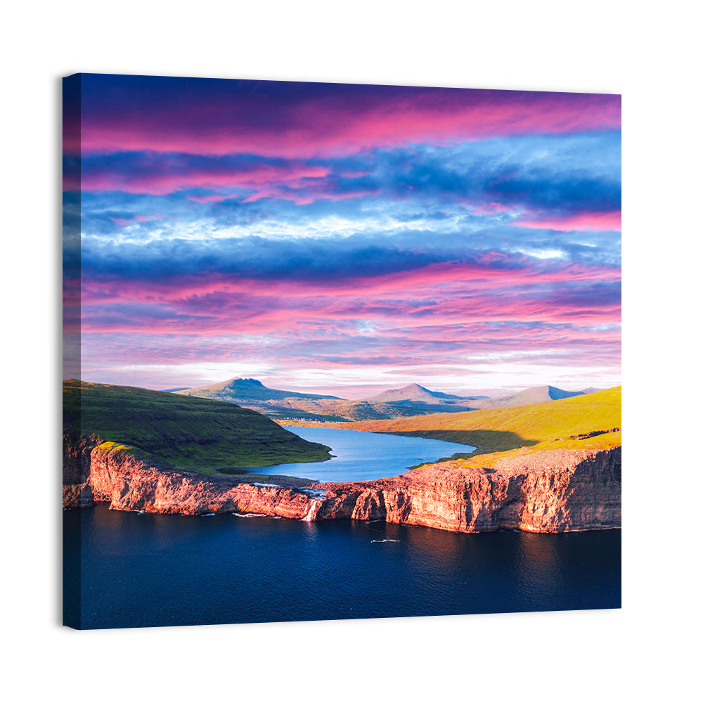 Sørvágsvatn Sunset Wall Art