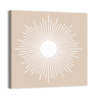 Sun Geometric Abstract Wall Art