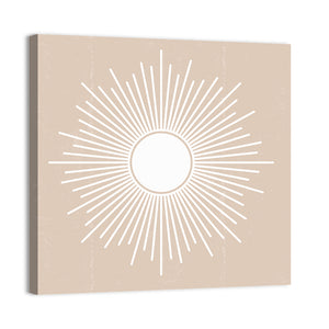 Sun Geometric Abstract Wall Art