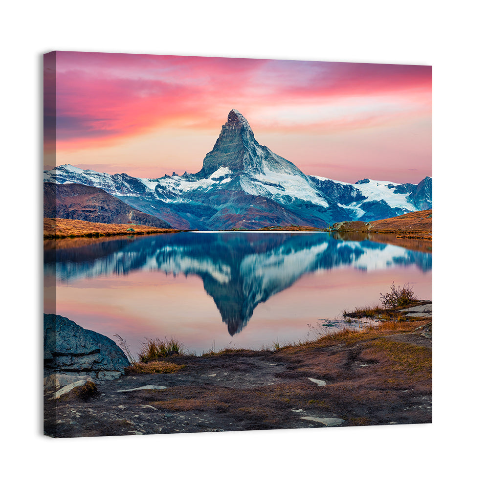 Matterhorn Reflection at Stellisee Wall Art