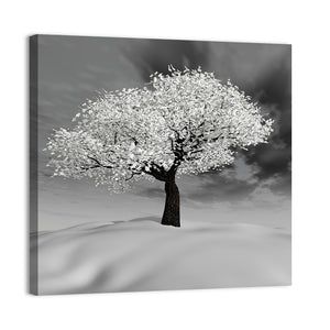 Cherry Tree In Winter Wall Art