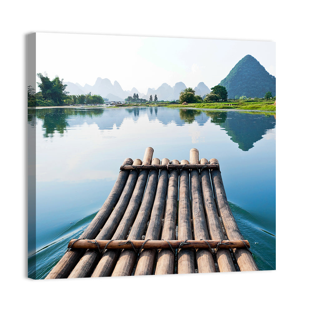 Li River Bamboo Raft, Guilin Wall Art
