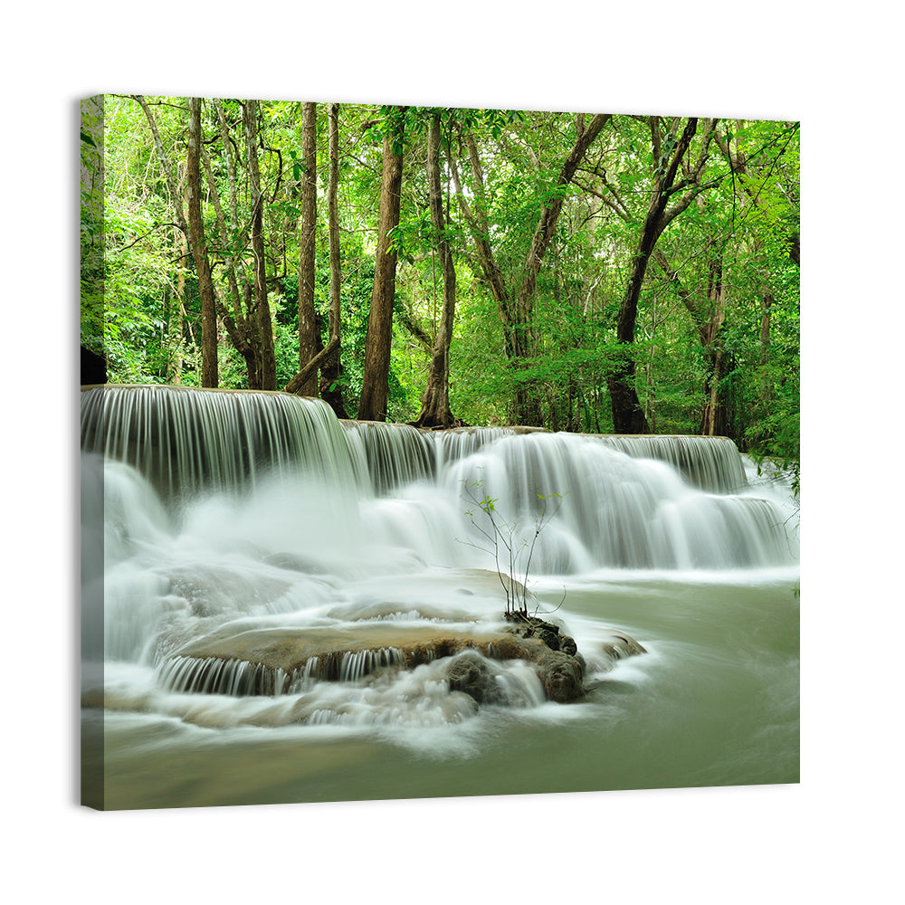 Erawan Falls Forest Cascade Wall Art