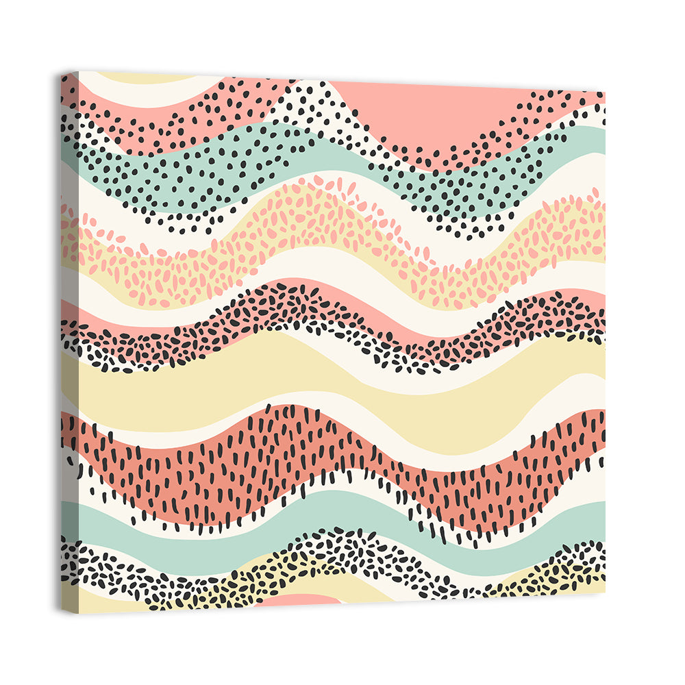 Pastel Pond Waves Wall Art