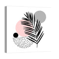 Stippled Palm Leaf Illustration Wall Art