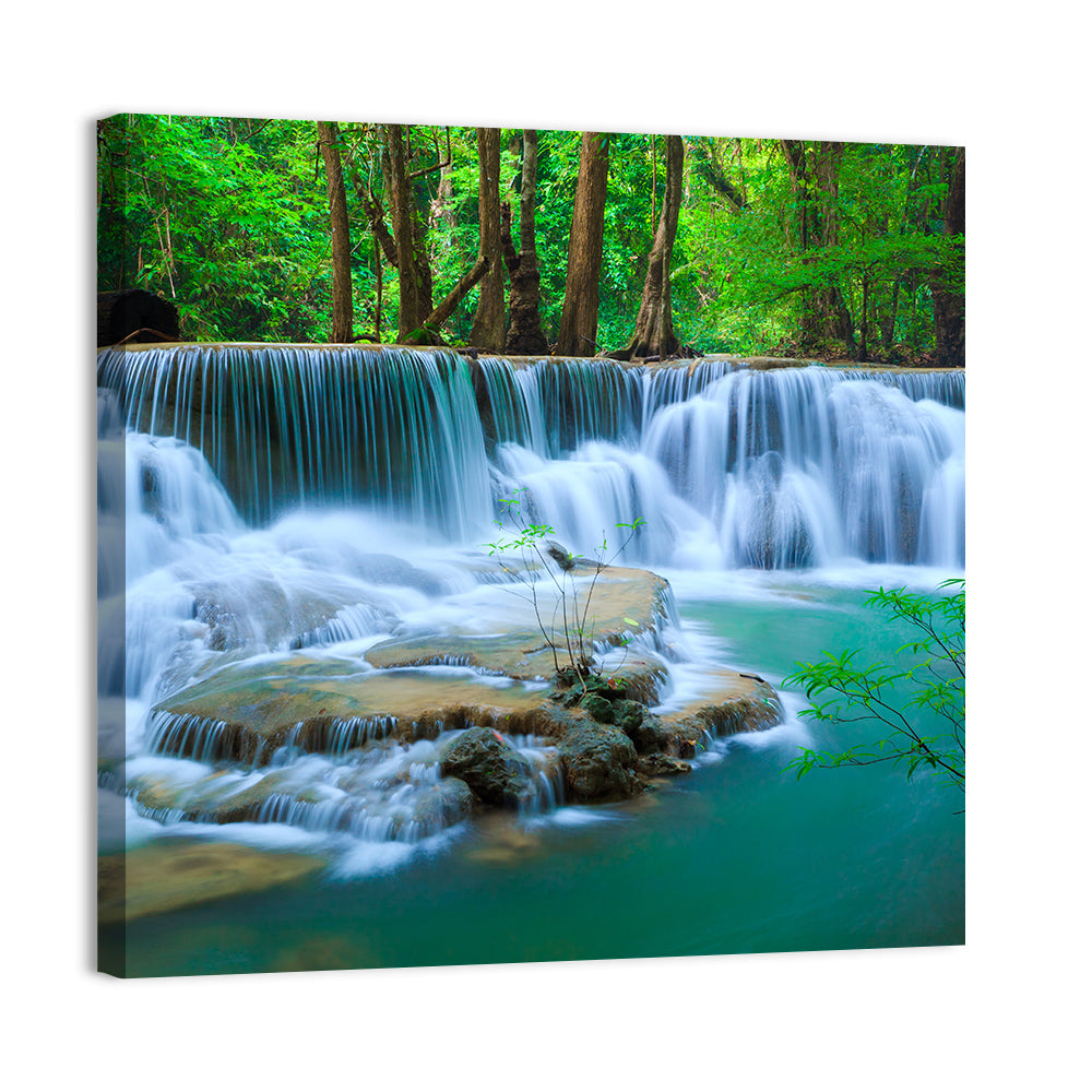 Huay Ma Khamin Erawan Waterfall Wall Art