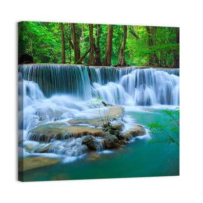Huay Ma Khamin Erawan Waterfall Wall Art