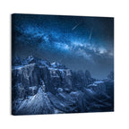 Milky Way Over Snowy Dolomites Wall Art