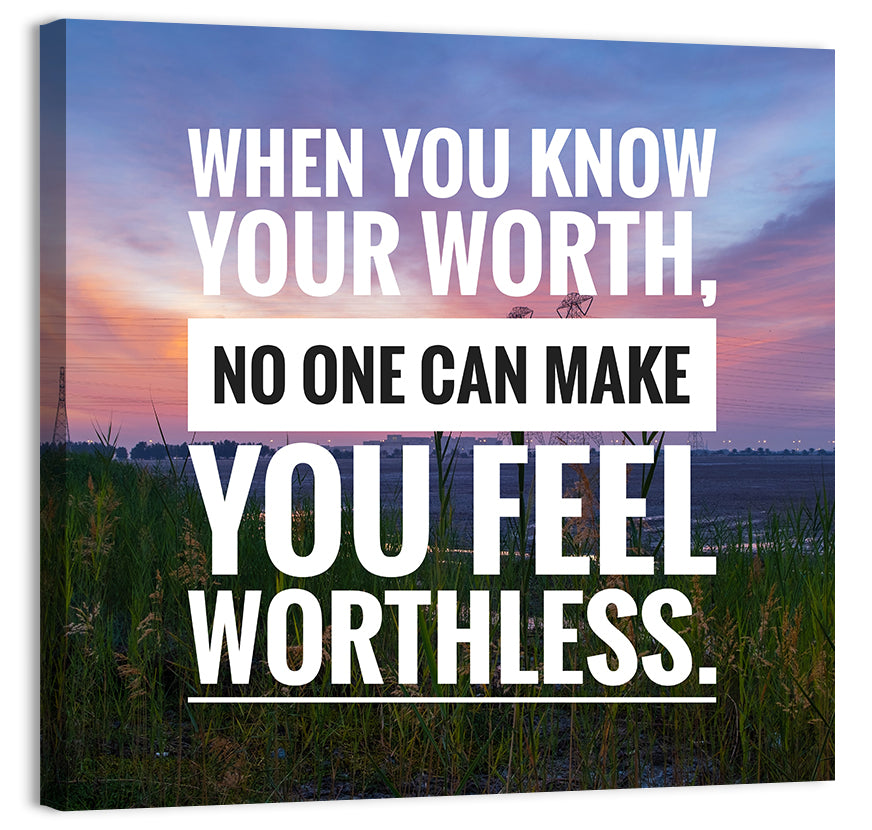 When You Know Your Worth, Golden Hour Wall Art