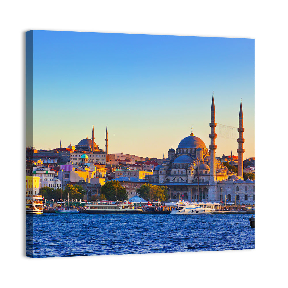 Istanbul Sunrise at Yeni Cami Wall Art