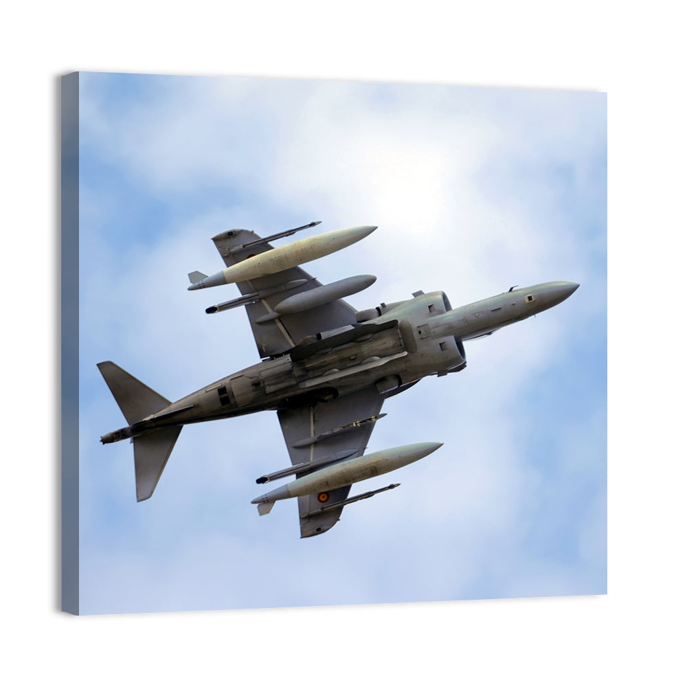 Low Angle Fighter Jet Overhead Wall Art