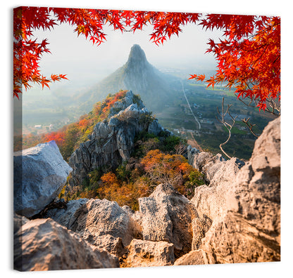 Khao Nor Maple Framed Peak Wall Art