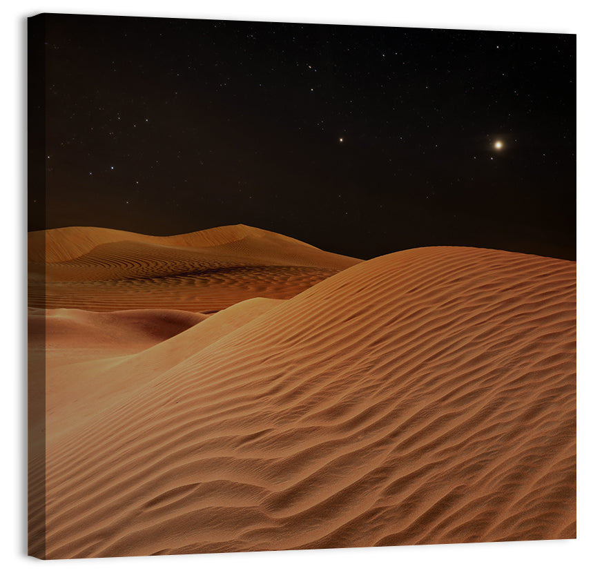 Starry Desert Night Wall Art