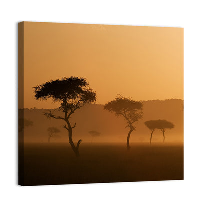 Massai Mara Morning Mist Wall Art