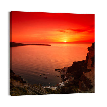 Ammoudi Bay Sunset, Oia Wall Art