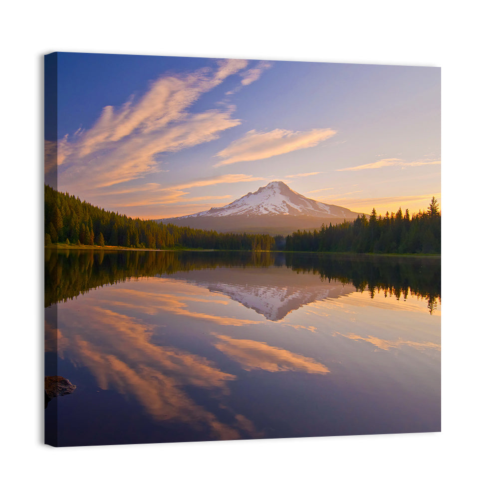 Mount Hood Reflection at Trillium Lake Wall Art