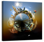 Miniature Planet London Skyline Wall Art