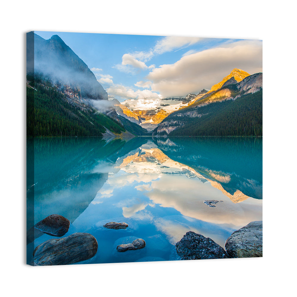 Lake Louise Sunrise Reflection Wall Art