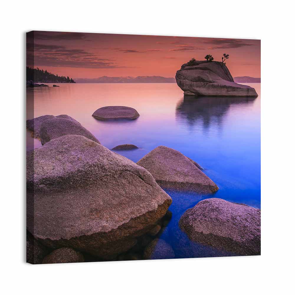 Lake Tahoe Dusk Reflection Wall Art