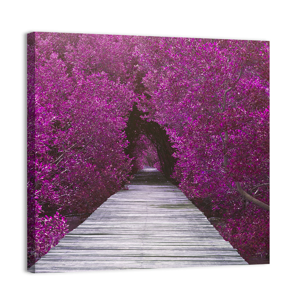Magenta Mangrove Pathway Wall Art